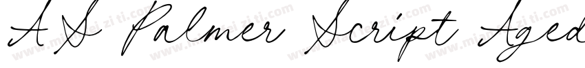 AS Palmer Script Aged字体转换